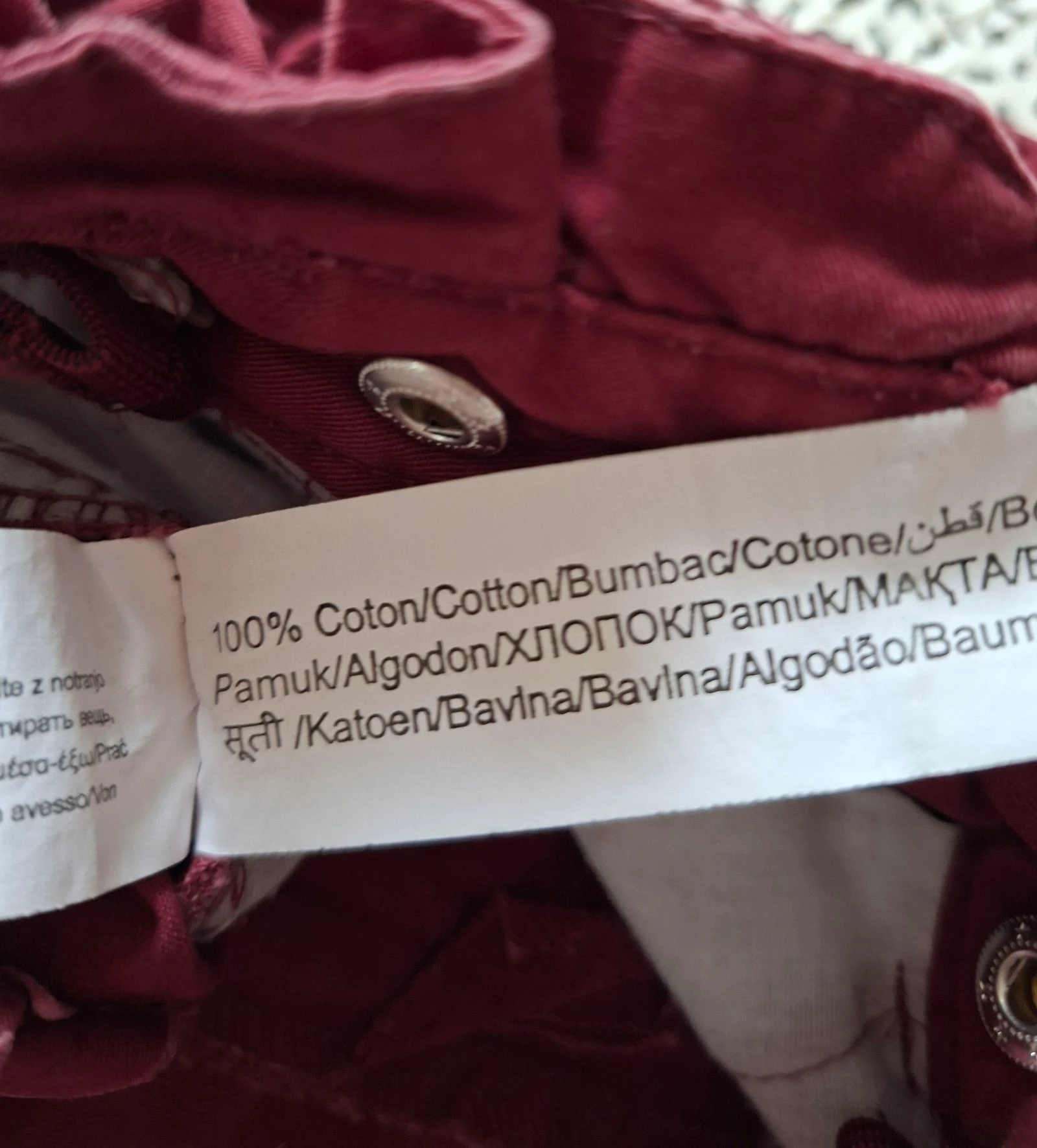 Short com suspensórios Tape à l’oeil 12 meses 74 cm bordô algodão bordado para menina – photo 7